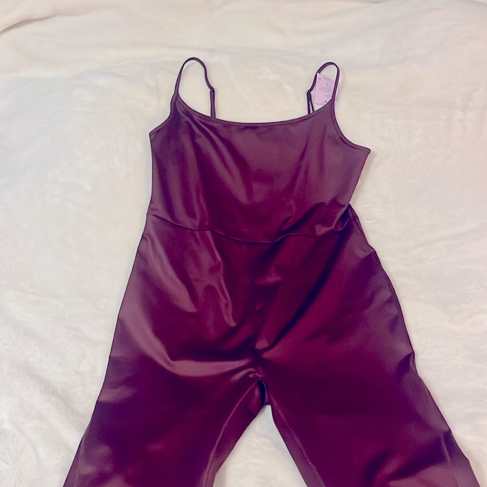 Wild fable maroon jumpsuit workout New L Large